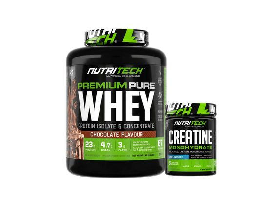 Nutritech Gym Essentials Stack (Whey 2kg + Creatine)