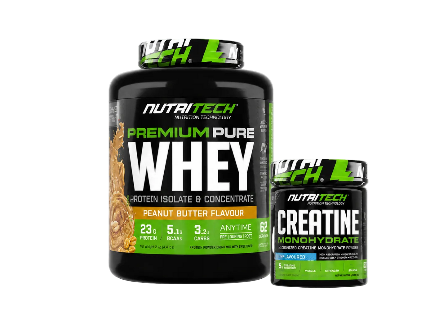 Nutritech Gym Essentials Stack (Whey 2kg + Creatine)
