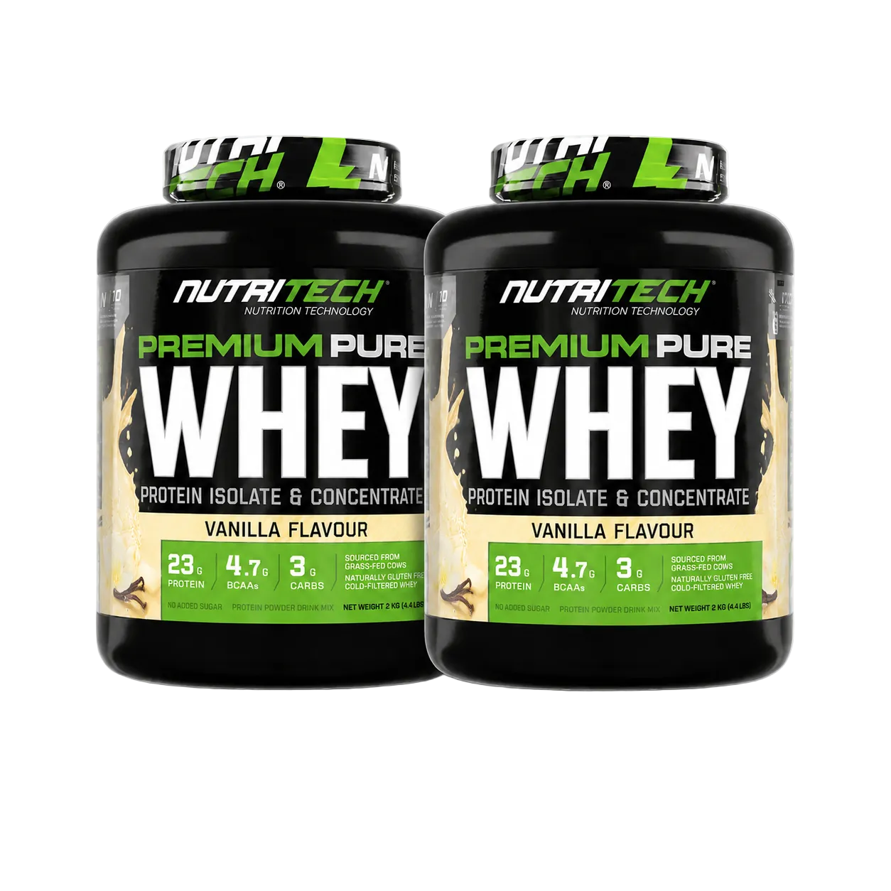 Nutritech Premium Protein Supply 2x Pure Whey 2kg