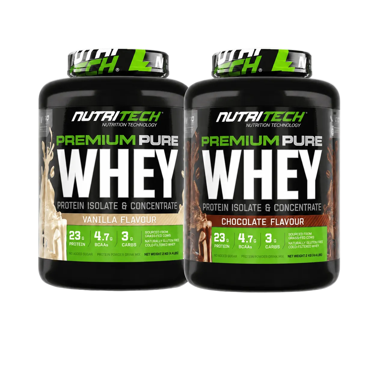 Nutritech Premium Protein Supply 2x Pure Whey 2kg