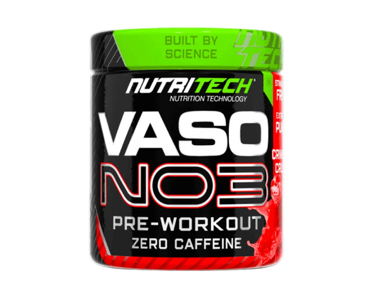 VASO NO3 40 Servings – Stim-Free Nitric Oxide Pre-Workout Concentrate